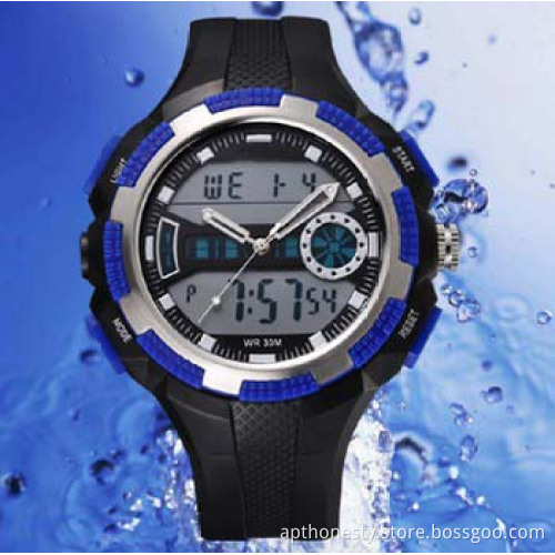 Men Outdoor Sport Watch with Digital and Analog Display Apt-S0831